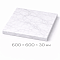 Плита мраморная 600x600x30 мм белая 1 сорт полированная