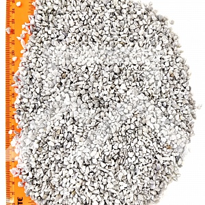 Серый мраморный щебень 2,5-5 мм