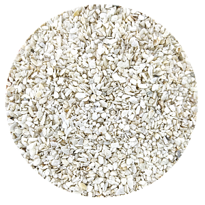Бело-серый мраморный щебень 2,5-5 мм